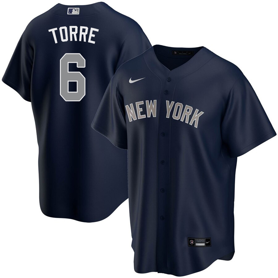 2020 Nike Men #6 Joe Torre New York Yankees Baseball Jerseys Sale-Navy